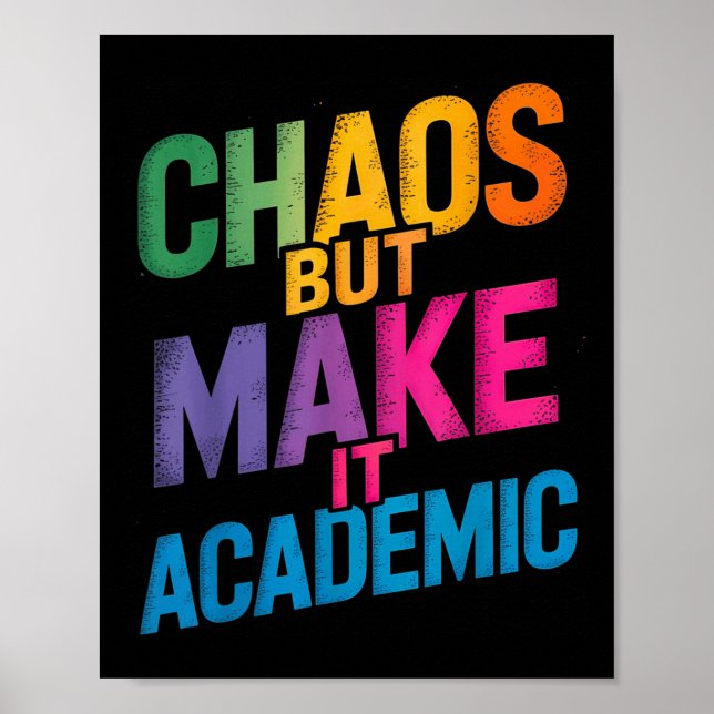 Funny First Day Of School Teachers Students Gen Z  Poster (Front)