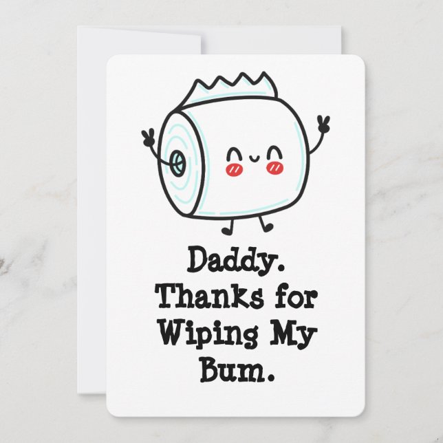 Funny First Father's Day Card from Baby (Front)