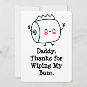 Funny First Father's Day Card from Baby