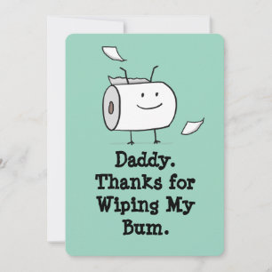 Funny First Father's Day Card from Baby
