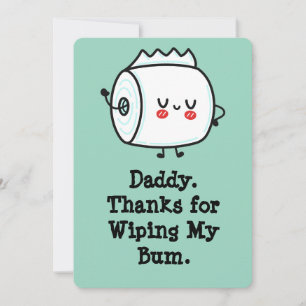 Funny First Father's Day Card from Baby