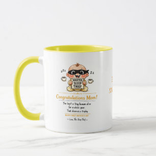 Funny First Mother’s Day Mug, Sleep Thief Baby Mug