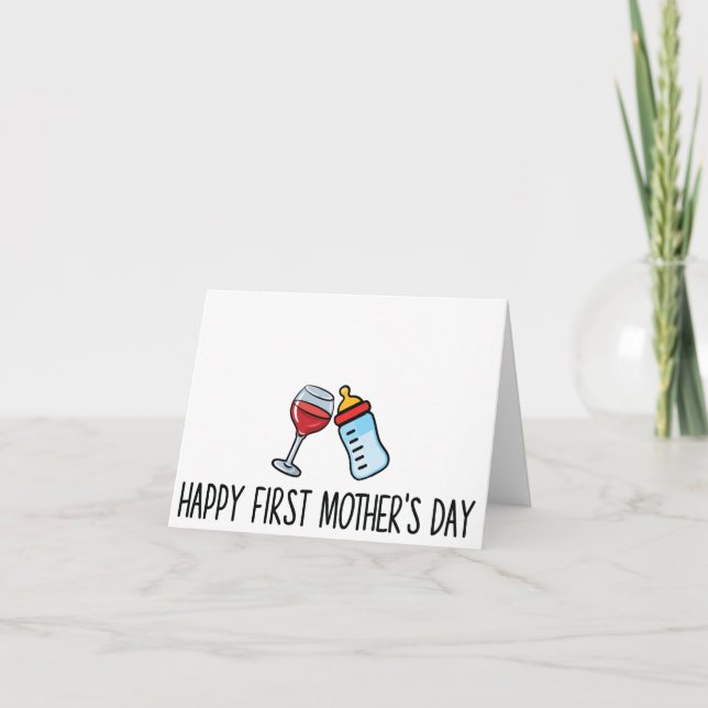 Funny First Mother's Day Card - Happy First Mother (Front)