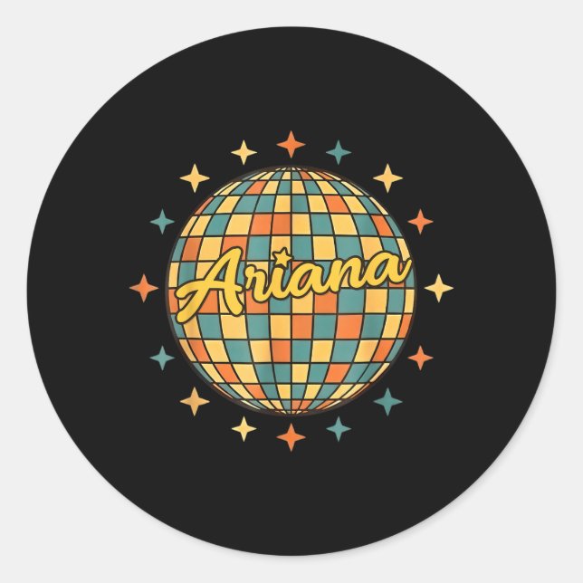 Funny First Name Personalized Name First Name For Classic Round Sticker (Front)