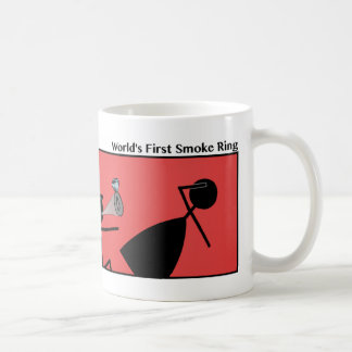 Funny First Smoke Ring Stickman Mug - 122