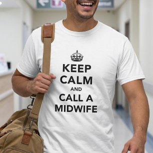 Funny First Time Dad Keep Calm Quote T-Shirt