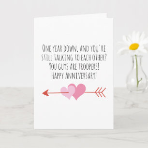 funny first wedding anniversary cards