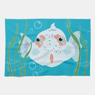 Funny Fish American MoJo Kitchen Towel