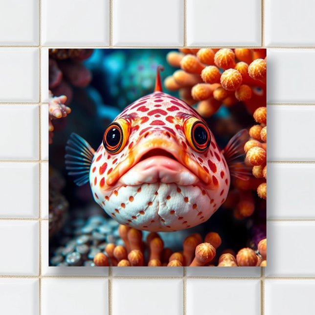 Funny Fish and Coral Close  Tile (Creator Uploaded)