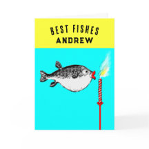Funny Fish Birthday Card