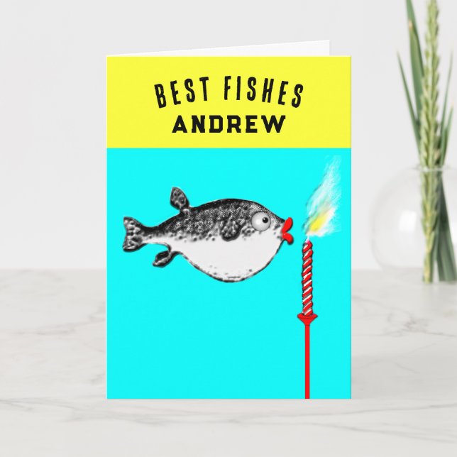 Funny Fish Birthday Card (Front)