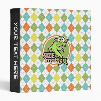 Funny Fish; Colourful Argyle Pattern Binder