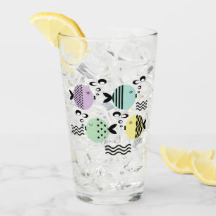 Funny fish, fish, sea, zodiac fish, colourful, chi glass
