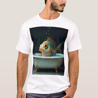 Funny fish in the bath T-Shirt