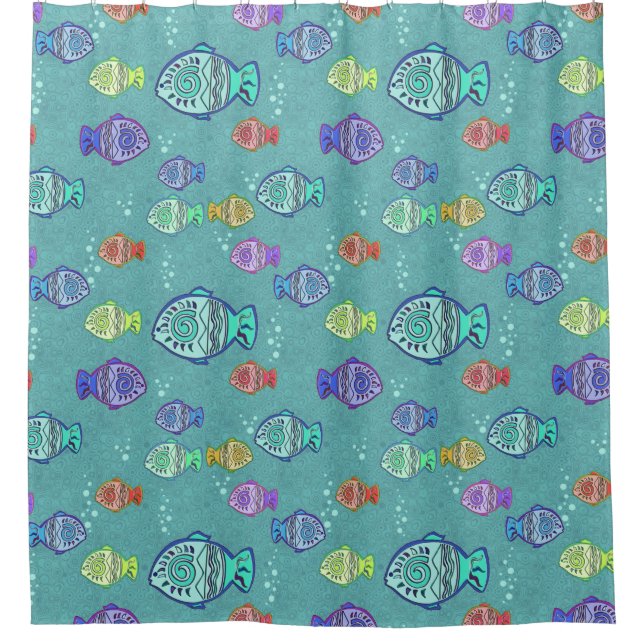 Funny FISH pattern coloured + your ideas (Front)