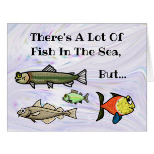 Funny Fish  Sole Mate Romantic Greeting Card
