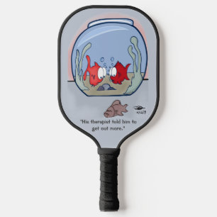Funny Fish Story Pickleball Paddle