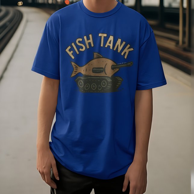 Funny Fish Tank Pun T-Shirt for Aquarium Lovers (Créateur téléchargé)