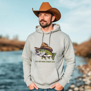 Funny Fish With a Cowboy Hat  Hoodie