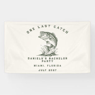 Funny Fisherman Custom Fishing Bachelor Party Banner