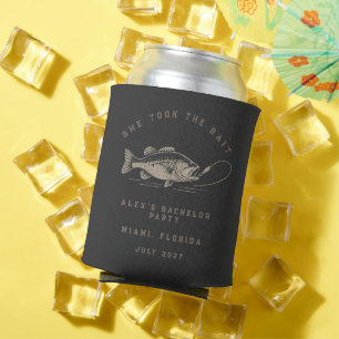 Funny Fisherman Custom Fishing Bachelor Party Can Cooler