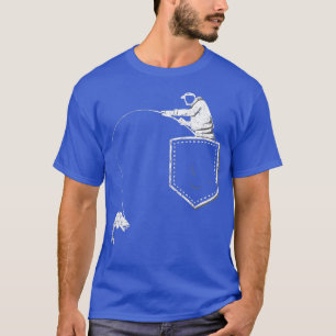 Funny Fisherman Fishing Pocket T  For Father & Gra T-Shirt