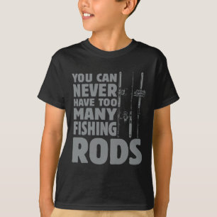 Funny Fisherman Fishing Rods Design Fishing Lovers T-Shirt