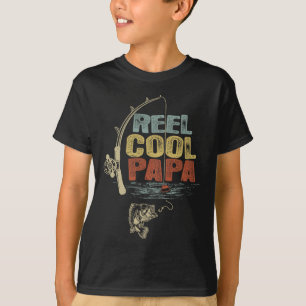 Funny Fisherman Vintage Reel Cool Papa T-Shirt