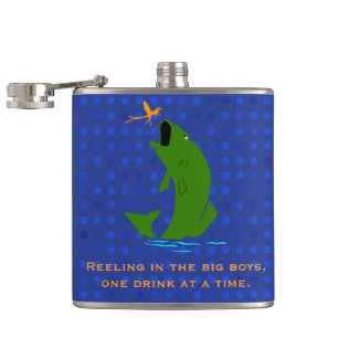 Funny Fisherman's Custom Flask
