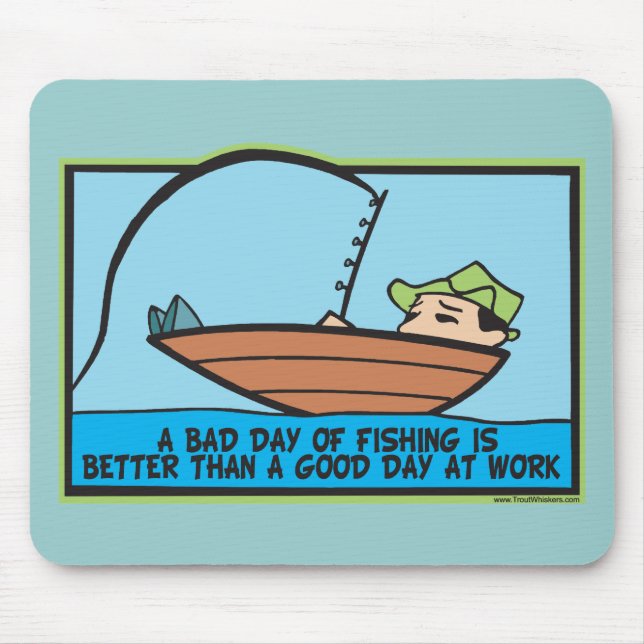 Funny Fisherman's Mouse Pad (Front)