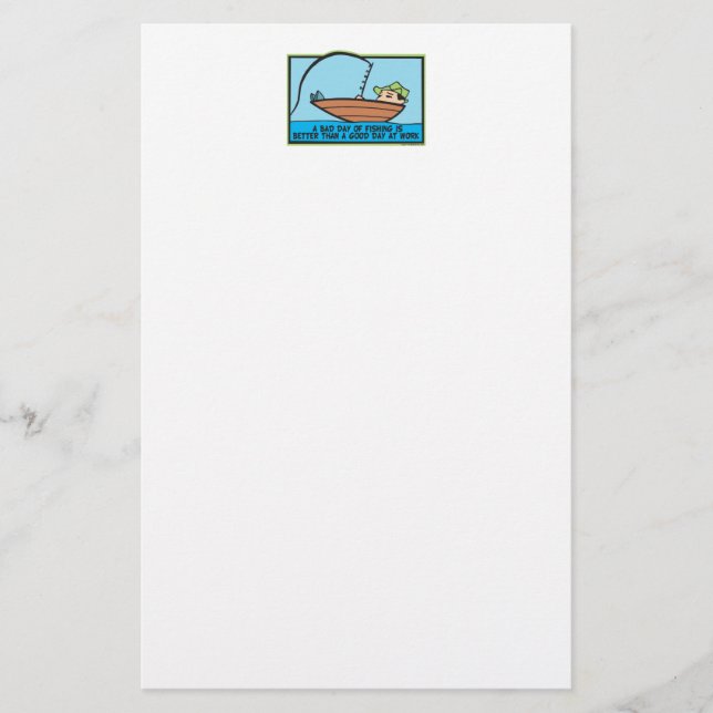 Funny Fisherman's Stationery (Front)