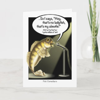 Funny Fishes Get Well Card