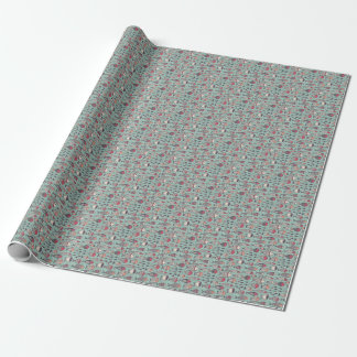 Funny fishes: hand-drawn seamless pattern. wrapping paper