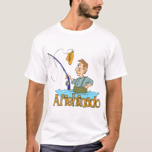 Funny Fishing Afishinado T-Shirt