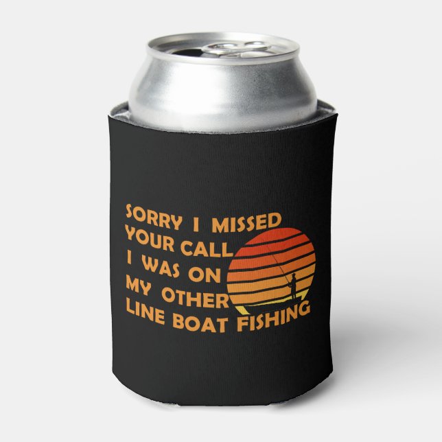 Funny fishing can cooler (Can Front)