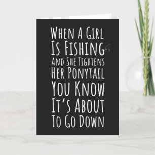 Funny Fishing Cards For Teen Girls Women Her Humor