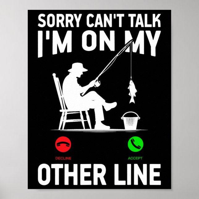 Funny Fishing Dad Men Funny Reel Cool Fish B Fishi Poster (Front)