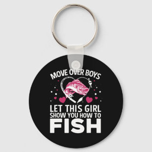 Funny Fishing Design For Girls Women Fisherman Fis Keychain