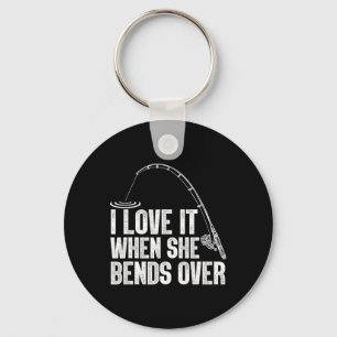 Funny Fishing Design For Men Women Fisherman Fishi Keychain