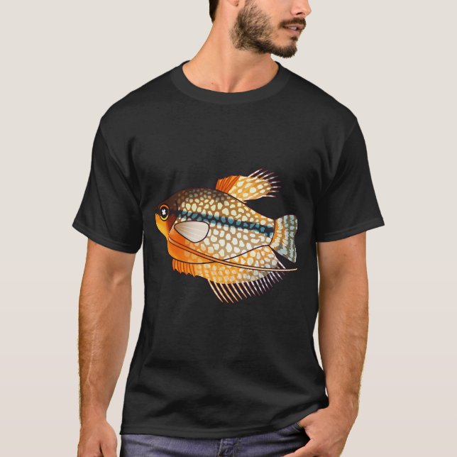 Funny Fishing Design T-Shirt (Front)