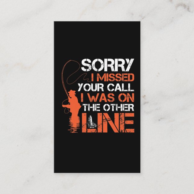 Funny Fishing Father Angler Retirement Fisherman Business Card (Front)