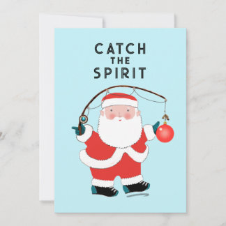 Funny Fishing Fisherman Christmas Cards