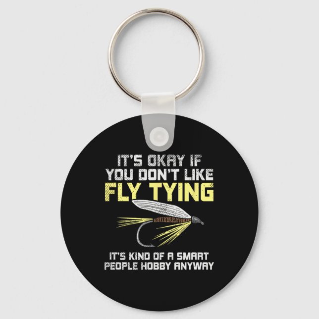 Funny Fishing Fly Fishing Gift  Keychain (Front)