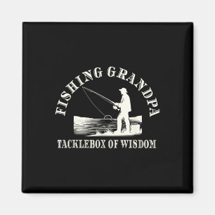 Funny Fishing Grandpa Appreciation Tacklebox Of Wi Magnet