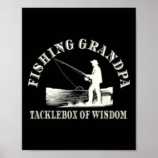 Funny Fishing Grandpa Appreciation Tacklebox Of Wi Poster