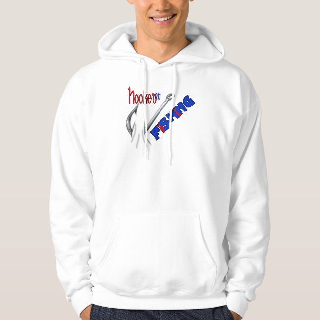 Funny Fishing Hooked On Fishing Hoodie (Front)