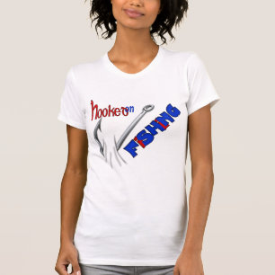 Funny Fishing Hooked On Fishing T-Shirt