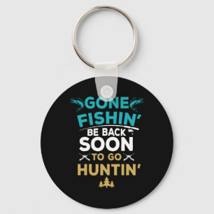 Funny Fishing Hunter Hunting Fisherman Gift  Keychain