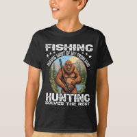 Funny Fishing Hunting Gift Halloween Humour Hunter