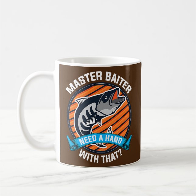 Funny Fishing Idea for Angler funny angler Coffee Mug (Left)